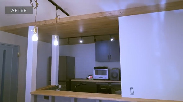 キッチンカウンターを夫婦でDIY