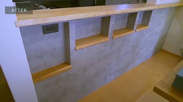 キッチンカウンターを夫婦でDIY