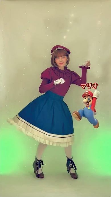 マリオのクラシカルロリータコーディネート