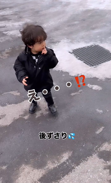 ママと再会した男の子