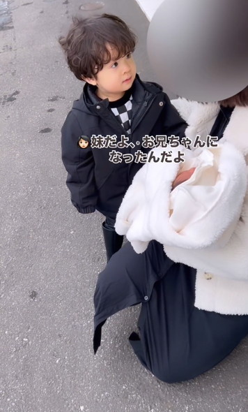 ママと再会した男の子