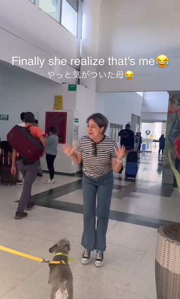 母にサプライズ