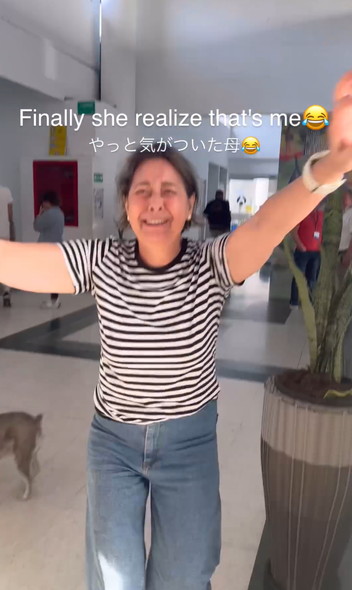 母にサプライズ