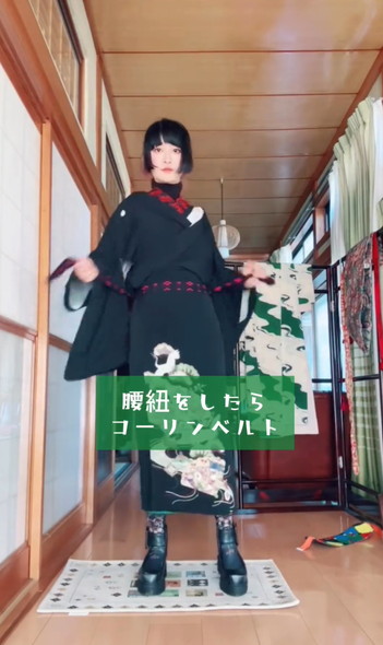 着物を着こなす女性