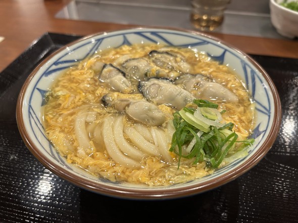 丸亀製麺 牡蠣たまあんかけうどん