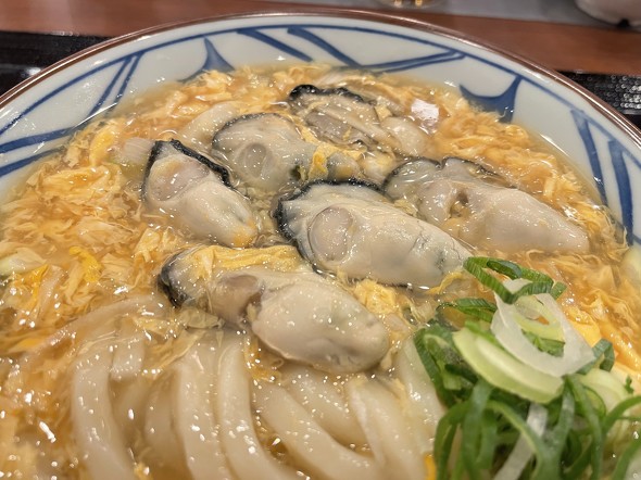 丸亀製麺 牡蠣たまあんかけうどん