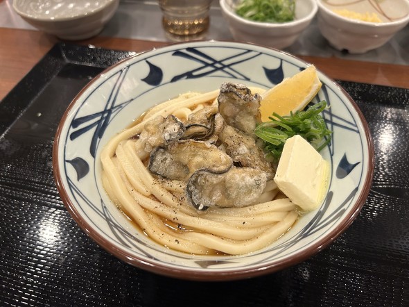 丸亀製麺 牡蠣ぶっかけうどん