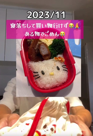 11月は材料不足の中作ったキャラ弁作