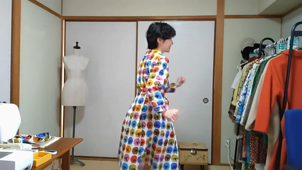 昭和36年 服 再現 レトロ 雑誌 付録 長袖 ワンピース 裁縫 服作り ミシン