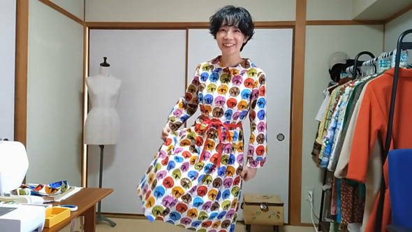 昭和36年に発行された婦人雑誌の付録を使って服を作った結果