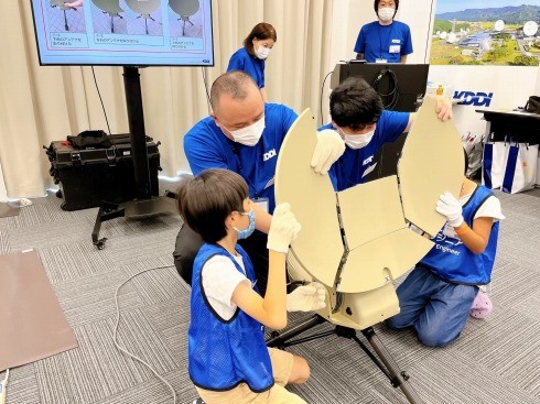 可搬型基地局の組み立て