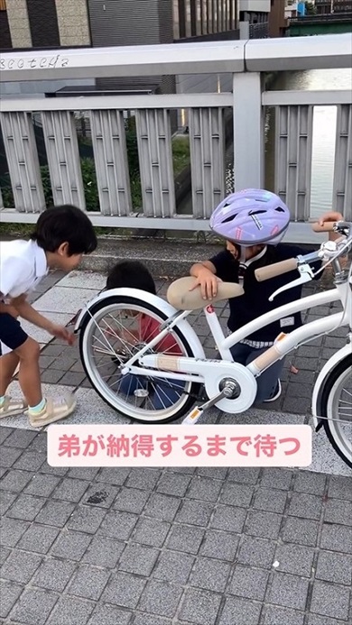 家に帰りたくない弟を説得するお姉ちゃん