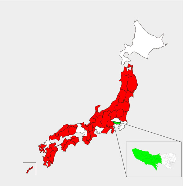 23区以外と他府県