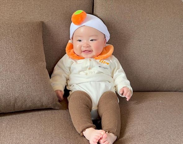 笑顔の赤ちゃん