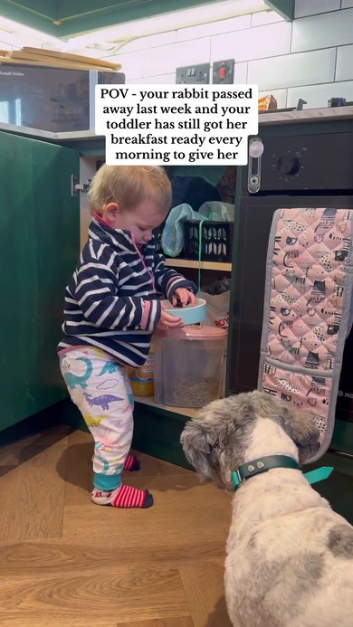 準備する女の子