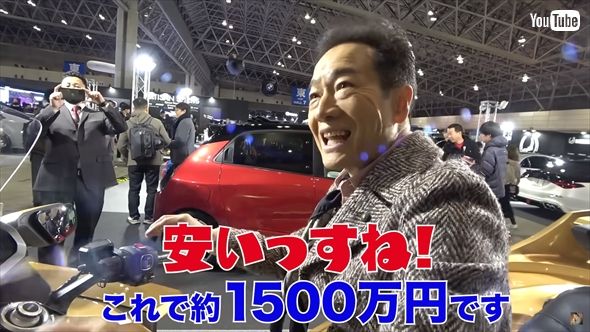 東京オートサロンに足を運んだ田原俊彦