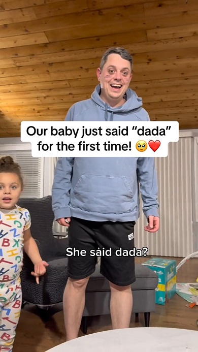 赤ちゃんが初めて「パパ」と言ったときの家族のリアクション