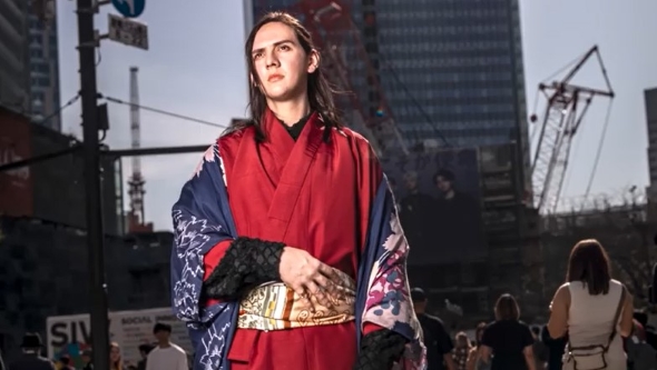 男性モデルの写真