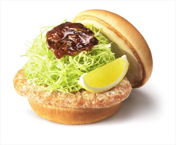 和風旨（うま）だれのとり竜田バーガー 〜くし切りレモン添え〜