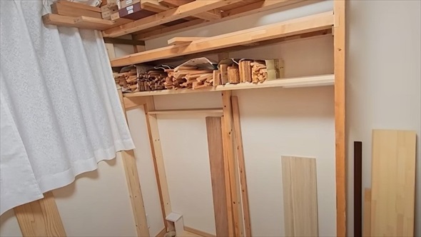 DIY母ちゃん、ためこんだ端材を片付ける