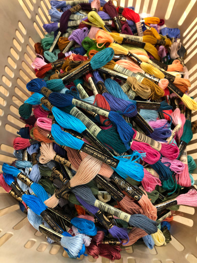 刺繍糸 全色 買った レシート 長い 大人買い ユザワヤ