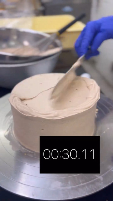 パティシエ 本気 ナッペ ケーキ クリーム プロ メイキング 1分チャレンジ