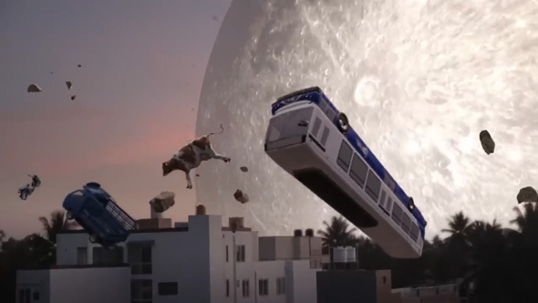 月 地球 衝突 映画 ムーンフォール PR 動画 SF VFX