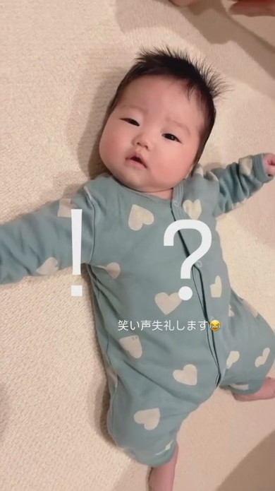 くしゃみを失敗する赤ちゃん