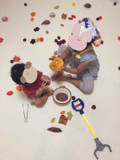 おうちで栗拾い