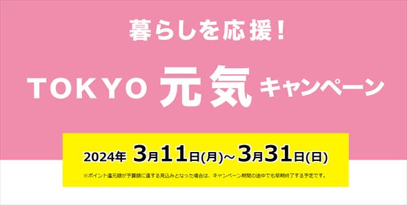 暮らしを応援！TOKYO元気キャンペーン