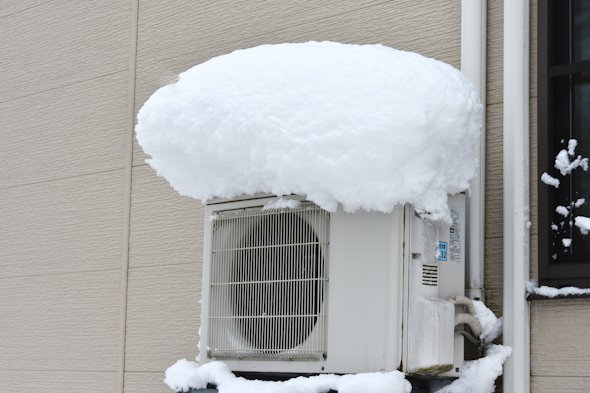 雪とエアコン