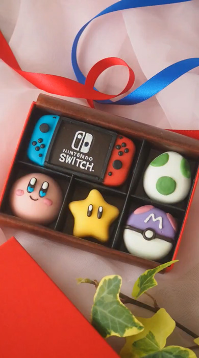 ゲーム好き チョコレートクッキー 手作り お菓子 スイッチ ポケモン カービィ