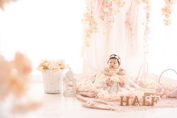 お花と赤ちゃん