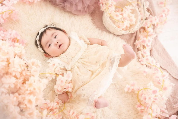 お花と赤ちゃん