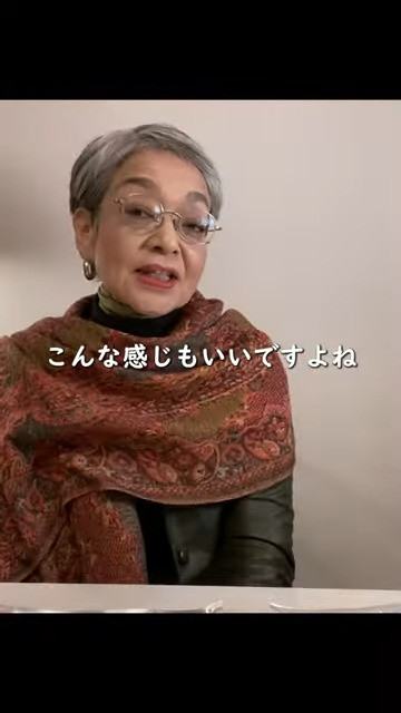 上品な重ね着術、勉強になります！