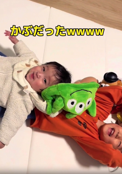 とにかく楽しそうな弟