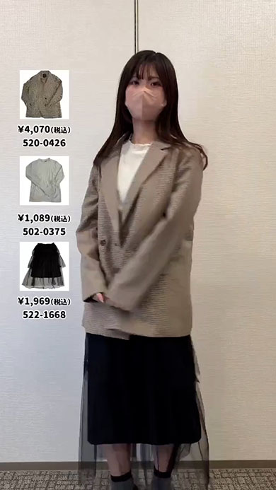 しまむらの春コーデ・完成系