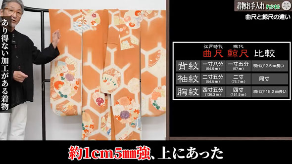 ありえない加工がされた着物