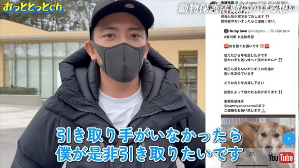 香川県で保護犬活動を行う後藤祐樹