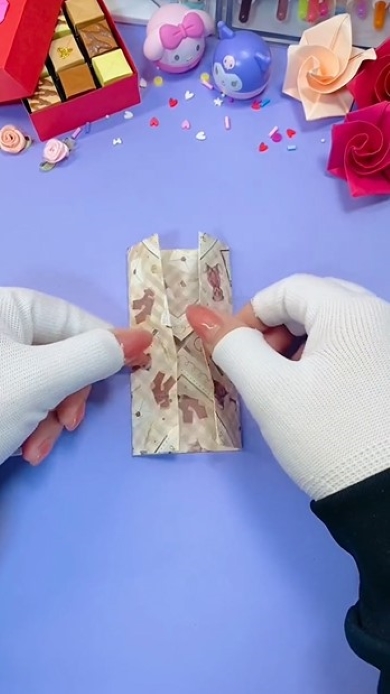 観音折りした折り紙