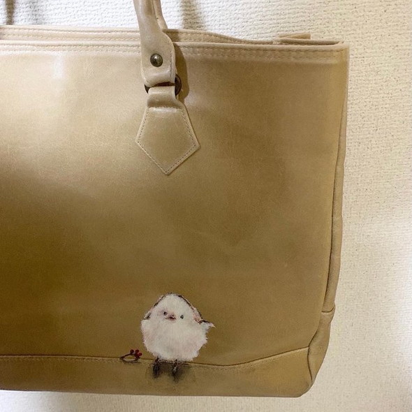 バッグにシマエナガ