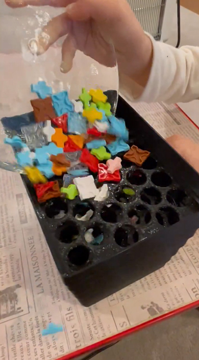 ブロックを入れる