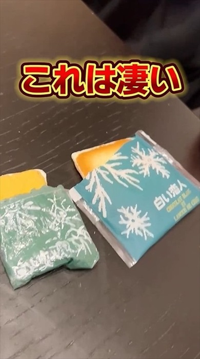 娘が工作した白い恋人がすごい