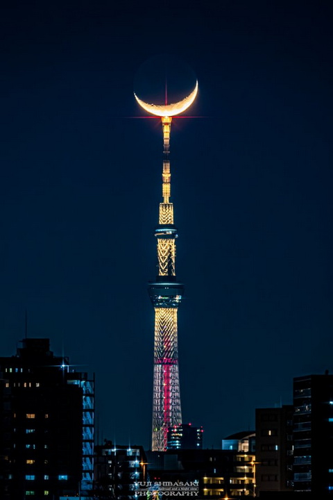 スカイツリー 三日月