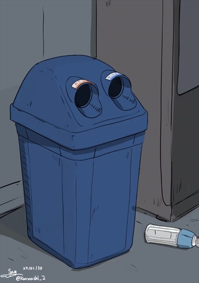 ゴミ箱　ビーム　妄想　アニメ