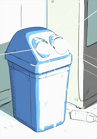 ゴミ箱　ビーム　妄想　アニメ