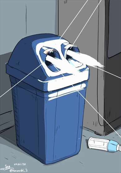 ゴミ箱　ビーム　妄想　アニメ