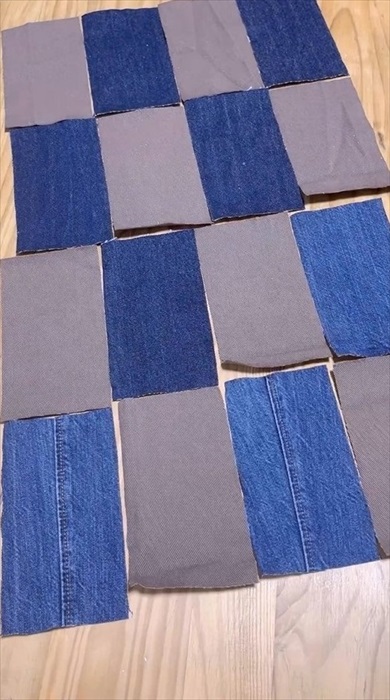 はかなくなったデニムをリメーク