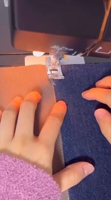 はかなくなったデニムをリメーク