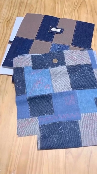 はかなくなったデニムをリメーク